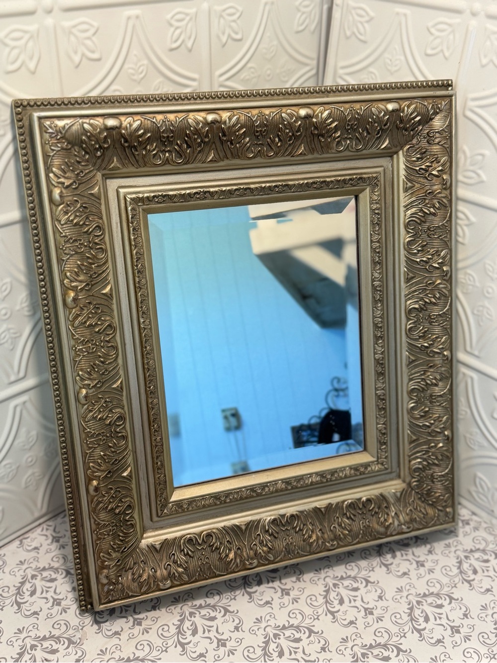 Ornate Gold Decorative Wall Mirror by
